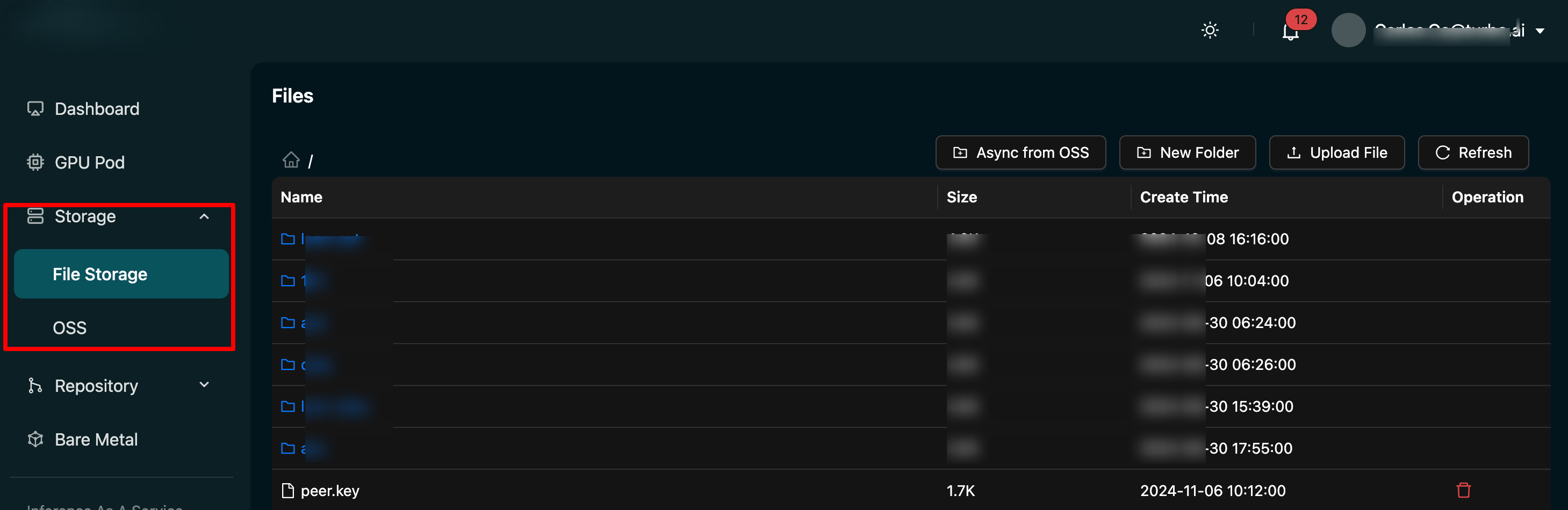 StorageOverview